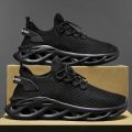 Men Sports Running Black Jogging Shoes Casual Sneakers Brown Outdoor Breathable Mesh Women Light Shock-absorption Black Tennis.