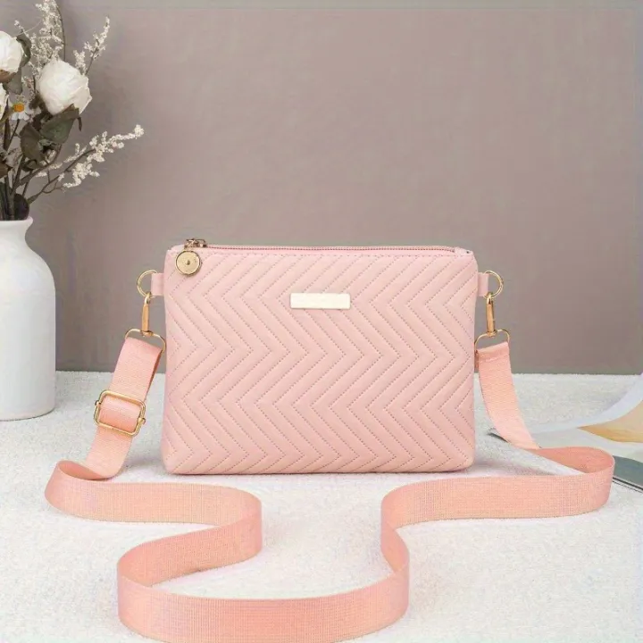 Commuter%20to%20work%20Solid%20color%20Low-key%20flat%20label%20Adjustable%20removable%20shoulder%20strap%20Women's%20shoulder%20bag%20Crossbody%20bag%20-%20Image%205