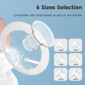 MAMIJOY Silicone Flange Inserts for Breast Pumps Electric Breast Pumps Nipple Tunnel Narrow Connector 13/15/17/19/21/24mm Flange.