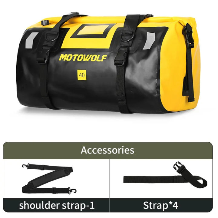 Waterproof%20Motorcycle%20Tail%20Bag%20Travel%20Outdoor%20Dry%20Luggage%20Roll%20Pack%20Bag%2040/66%20Motorbike%20Luggage%20Backpack%20Motorcycle%20Seat%20Bag%20-%20Image%206