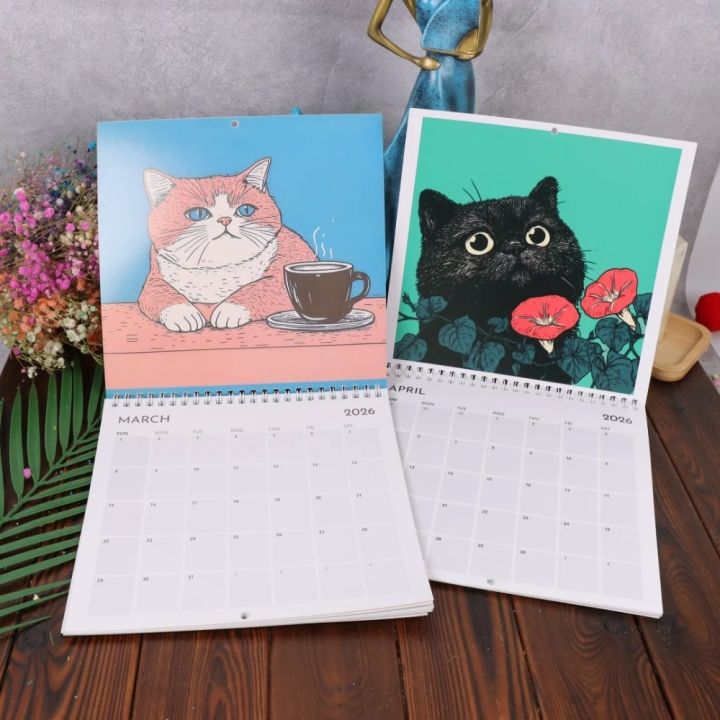 2026%20Cute%20Cat%20Wall%20Calendar%2012%20Monthly%20Hanging%20Calendar%20Family%20Planner%20Organizer%20Home%20Decor%20-%20Image%203