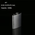 1-10oz Stainless Steel Hip Flask Wine Whisky Pot Bottle For Men Portable Drinker Alcohol Container Pocket Wine Bottle Screw Cap. 