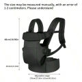 1Pc Baby Carrier, Multifunctional Front and Back Dual-Use Baby Carrier, Adjustable and Comfortable Front Strap-Back Strap, Washable-Machine Washable, Lightweight for Holding Baby All Seasons, Freeing Mom's Hands, a Handy Tool for Carrying Baby When Goi....