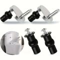 2-Piece Heavy-Duty Toilet Seat Bolt Set with Quick-Release Mechanism - Easy to Install, Compatible with Standard Toilet Seats, No Tools Required.