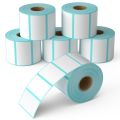 Thermal Labels 20/30/40/50 White Blank Thermal Printer Labels SKU Barcode Labels, Self-Adhesive Address Shipping Labels Stickers. 