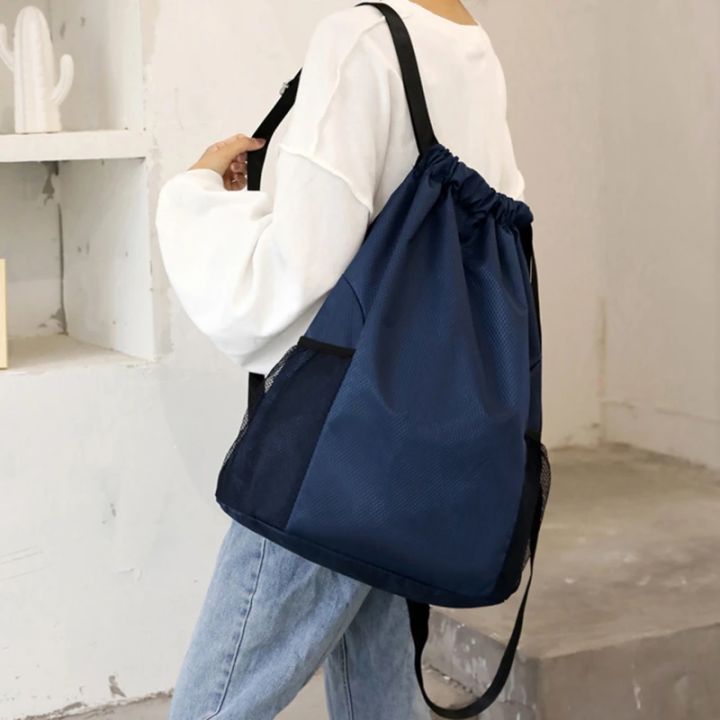 Sports Drawstring Backpack String Bag Sackpack With Large Capacity Gym ...