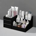Cosmetic Organizer Box Drawers Storage Plastic Stationary Box Make Up Organiser. 