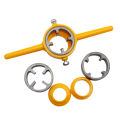 6PC water pipe die plastic pipe manual threading cone tap wrench thread tool accessory set. 