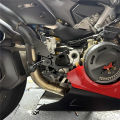 Motorcycle Carbon Fiber Adjustable Footrests Rear Set Footpeg Rearset Foot Peg Pedal For PANIGALE V4 Panigale V4S 2025.