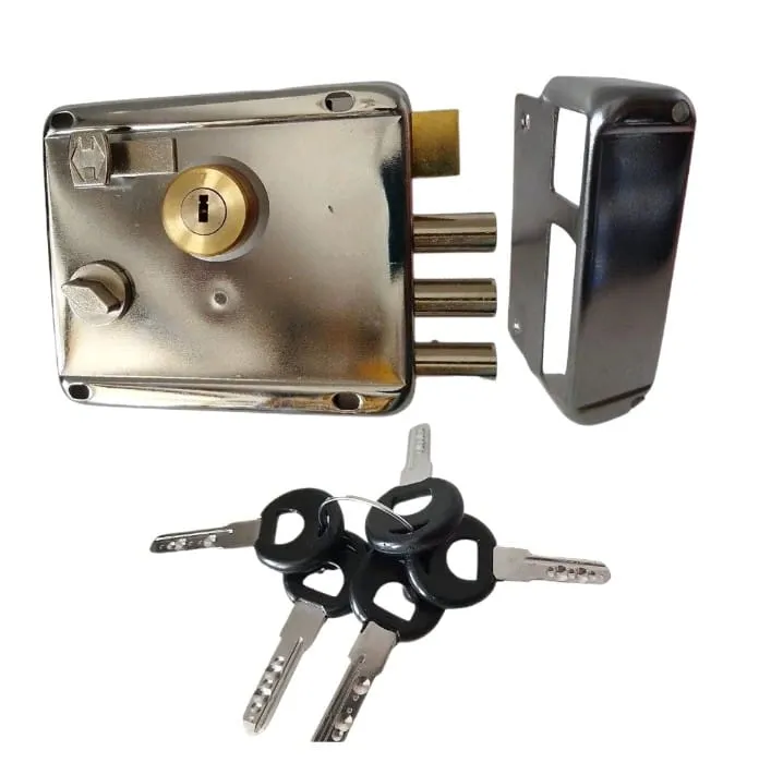 heavy duty, door security inter lock for main gate with three heavy ...