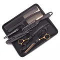 7Pcs Set 6.0" Hair Scissors Stainless Steel Hair Cutting Barber Shop Comb Razor Hairdressing Thinning Shears Haircut Salon C1001. 