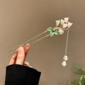 Elegant Chinese Hair Clip Stick Bun Tassel Hairpin Floral Hairstyle Women Jewelry Accessories Everyday Need. 