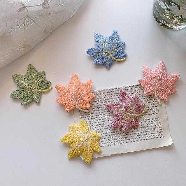 20Pcs%206cm%20Maple%20Leaf%20Flower%20Embroidery%20Appliques%20Handmade%20DIY%20Sewing%20Supplies%20Patches%20Headwear%20Clothing%20Decoration%20Whohlesale%20-%20Image%202