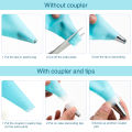 FAISDU Silicone Reusable Bag Set Kitchen Stainless Nozzle DIY Cake Icing Piping Cream Cake Decorating Tools Baking Accessories.