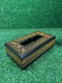 Wooden tissue box beautiful handmade nakshi work on box 10✖️6 inches large size new style tissue box. 
