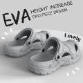 EVA Sandals for Men in Summer, Thick Soft Soled for Outdoor Wear, Beach Shoes for Casual Sports, and Perforated Shoes.