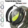 Tempered Glass+Case for Samsung Galaxy Watch 7/6/5/4 cover 44mm 40mm Full PC bumper screen protector Galaxy watch FE Accessories.