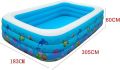 305cm INTIME 3 Layer Extra Large Rectangular Inflatable Family Swimming Pool Indoor Outdoor. 