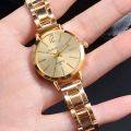 2pcs Set Watch Luxury Women Simple Dial Hollow Strap Fashion Gold Bracelet Quartz Wristwatch Student Ladies Watches Reloj Mujer. 