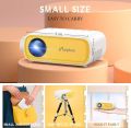 Mini Projector, ELEPHAS Portable Projector for iPhone 1080P Supported, Video Smart Led Pocket Small Home Phone Projector for Bedroom with Laptop HDMI USB TV AV Interfaces and Remote to Watch Cartoon. 