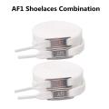 Original Shoelaces Combination White Flats laces and Shoe Decoration Suit Sneaker Shoelace Air Force one Shoes Accessories. 