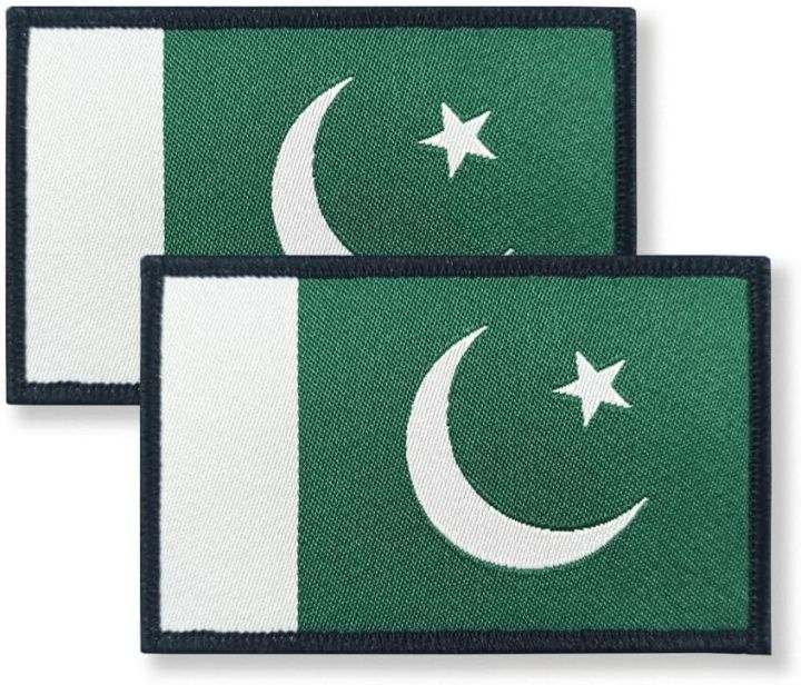 Pakistani Flag Badge Pakistani Flag Patch Size 3 x 2 inch Badge With ...