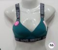 WOMEN HIGH IMPACT SPORTS BRA-V CUT-SHAPE FLEX IMPORTED COTTON. 