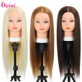 Mannequin Head with 80% Real Human Hair 26''-28"Cosmetology Mannequin Doll Head For Hairdresser Practice Braiding Head. 