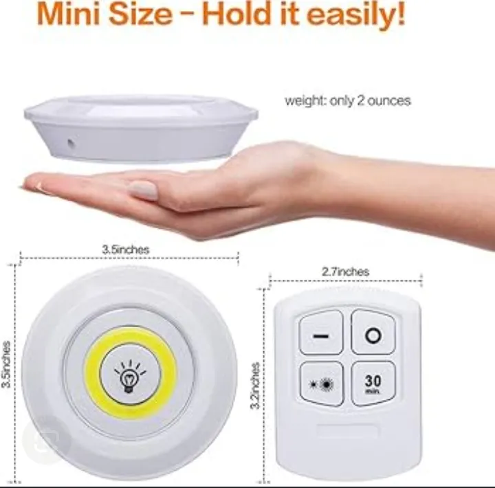 3%20Piece%20Remote%20Control%20Tap%20LED%20Puck%20white%20Lights%20%7C%20Wireless%20Battery%20Operated%20Cabinet%20Lights%20with%20Dimmer%20&%20Timer%20%7C%20Easy%20Install%20Under%20Shelf,%20Kitchen%20&%20Closet%20Lighting%20-%20Image%206