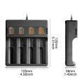 18650 Battery Charger For 18350 26650 16340 14500 18500 1/2/4 Slots 18650 Lithium Battery Holder Universal USB Smart Charger. 