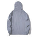 NEW SIZE Night Reflective Jackets Double Fabric Windbreaker Hooded Jacket Men Hip Hop Dancer Waterproof Zipper Coats Outwear.