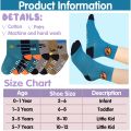 12 pairs of 0-7 years old boys' fun dinosaur anti-slip mid-calf socks, with a little  sole indoor antislip, comfortable. 