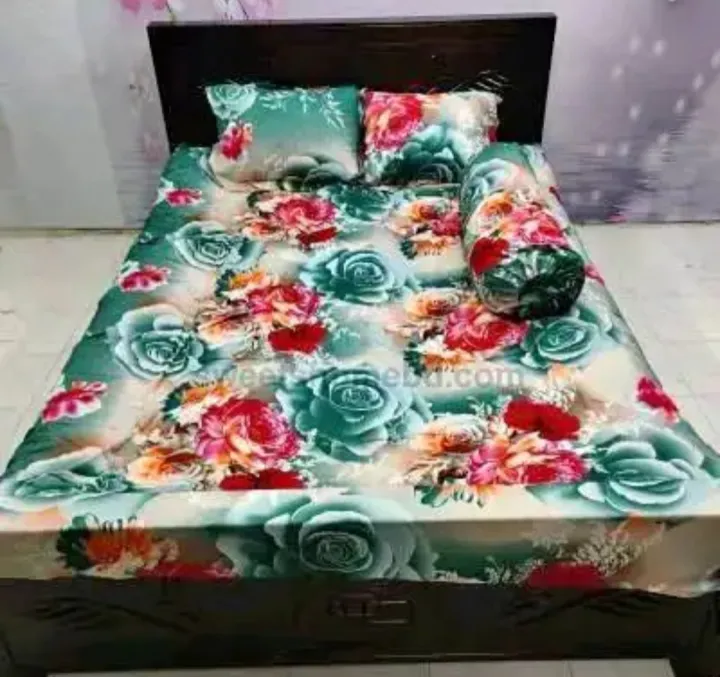 King%20Size%20Cotton%20Bed%20Sheet%20with%20Matching%203%20Pillow%20Covers%20-%20Image%204