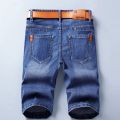 Denim Shorts Men's Summer Thin Straight Classic Designer Business Short Jeans Brand Clothing Stretch Korean Casual Male Shorts. 