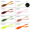 Spinpoler AJING Soft Fishing Lures Rockfish 10pcs/lot 0.3g 36mm Twin Tail Artificial Wobbler Ocean Rock Silicone Shad Worm Bait.