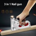 3 IN 1 PROFESSIONAL STAPLES GUN WITH 600 FREE PINS SUITABLE FOR WOOD WORK'S  4 TO 14MM SIZE. 