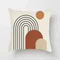 Abstract Geometric Decorative Pillowcase Double-Sided Printed Pillow Covers Zipper Square Living Room Sofa Festival Decor. 