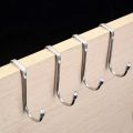 304stainless steel hooked punching doubleS-shaped hook kitchen bathroom cabinet door back style clothes hats towels storage rack.