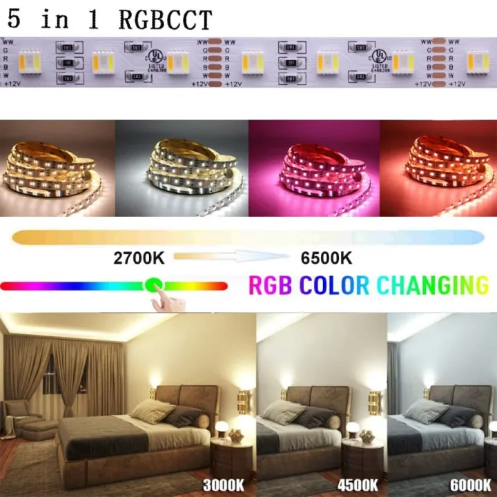 Tuya%20Zigbee%20DC12V%205050%20RGBCCT%20LED%20Strip%20Lights%20Kit%201m-5m%20RGB+W+WW%20Flexible%20Dimmable%20Lights%20Home%20Decor%20APP%20Control%20for%20Alexa%20-%20Image%204