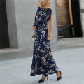 Spring Summer Female Solid Full Sleeve O-neck Casual Dress Women Bohemian Long Dress Woman Muslim Maxi Dresses.