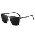 New Men's Business Polarized Sunglasses Metal Square Frame Fashion Sunglasses 5152.