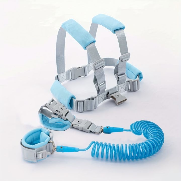 Kids%20Anti-Lost%20Leash%20with%20Pulling%20Rope,%20Anti-Lost%20Back%20Pack,%20Safety%20Strap%20with%20Spring%20Rope,%20Blue%20and%20Pink%20Polyester,%20for%20-%20Image%207