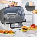 Air Fryer Hood For Ninja Foodi Grill Durable Kitchen Dust Cap With Storage Pockets Waterproof Household Grill Toaster Dust Cover. 