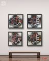4 Piece Islamic 4 Qul Photo Frame Set 6x6 Inch Elegant Home Decor. 