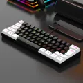 60% wired gaming keyboard, RGB backlight ultra compact mini keyboard, waterproof small compact 61 key keyboard for pc/Mac gamers. 