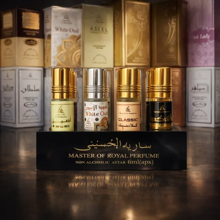 Master of Royal Perfume – Premium 12-Piece Non-Alcoholic Arabic Attar ...