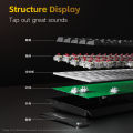 Ajazz NK68 V2 68-Key Wired Mechanical Keyboard with Magnetic Switches, Suitable for Gaming, Hot-Swappable.