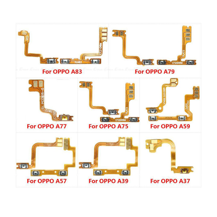 Power ON/OFF Mute Switch Control Key Volume Button Flex Cable for OPPO A37 A39 A57 A59 A75 A77 A79 A83
