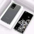 For Samsung Galaxy S20 Ultra 6.9 5G - Camera Protection Premium Silicone Case Crystal Clear Soft Tpu Ultra-Thin Transparent Flexible Protective Mobile Phone Back Cover - Camera.