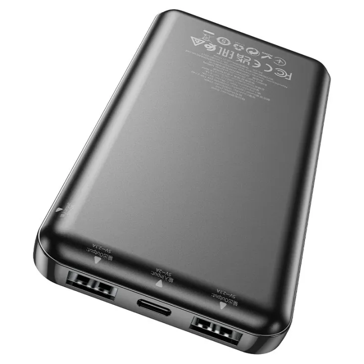 Hoco%20J100%20High-Ranking%2010000mAh%20Power%20Bank%20%E2%80%93%20Dual%20USB%20Output,%20Type-C%20&%20Micro-USB%20Input%20%E2%80%93%20Black%20-%20Image%204